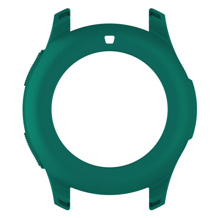 Universal silicone case with circular opening, green color