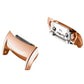 Rose gold metal watch strap head with dual prongs, for Galaxy Fit 2 R360
