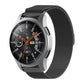 Black 46mm Milanese watch strap with metal buckle and wristwatch
