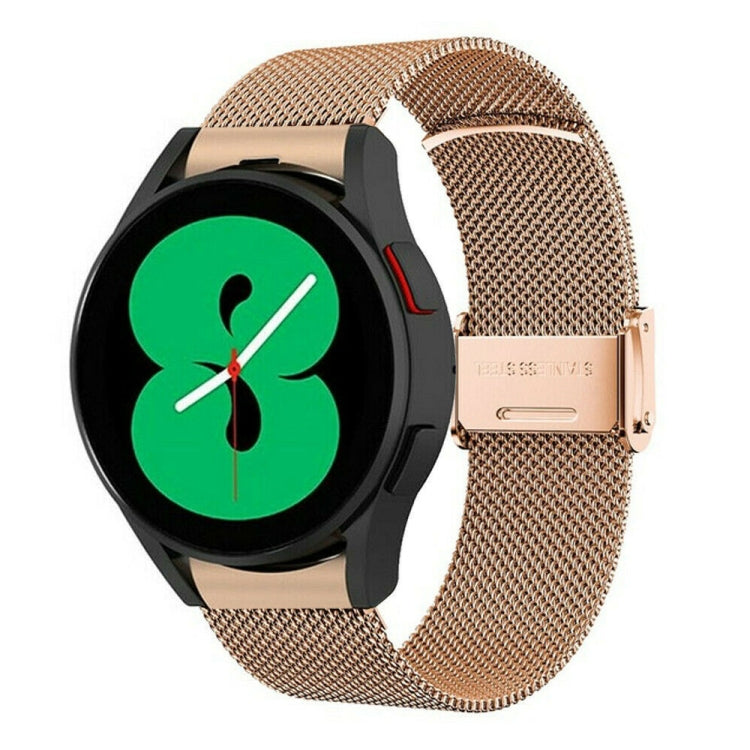 Gold stainless mesh watch band with metal buckle for smartwatch