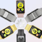 Mesh stainless steel watch bands with removable clasp ends, assorted colors.