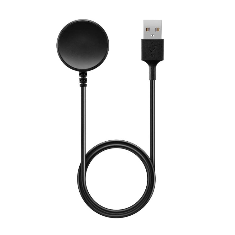 Black charging bracket with charging puck base and USB cable for smartwatch