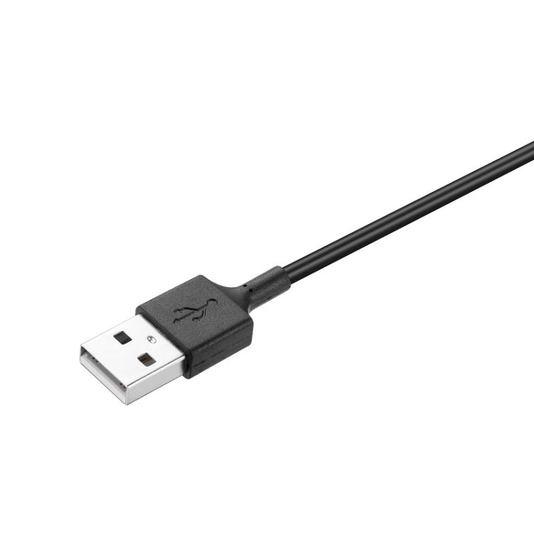 USB-A connector with black charging cable and plug end icon