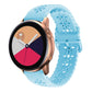 Plum Blossom Hollowed Silicone Watch Band, For Samsung Galaxy Watch4 40/44mm, For Samsung Galaxy Watch4 Classic 42/46mm
