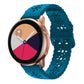 Plum Blossom Hollowed Silicone Watch Band, For Samsung Galaxy Watch4 40/44mm, For Samsung Galaxy Watch4 Classic 42/46mm