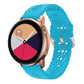 Plum Blossom Hollowed Silicone Watch Band, For Samsung Galaxy Watch4 40/44mm, For Samsung Galaxy Watch4 Classic 42/46mm