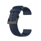 Midnight blue lightning silicone watch strap with adjustable holes and metal buckle for Suunto 7