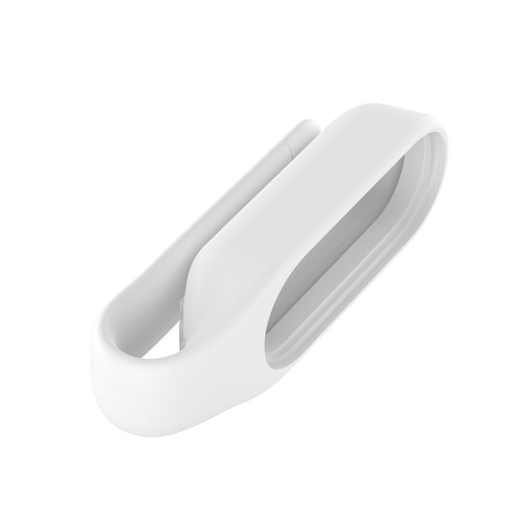 White clip protection case for Xiaomi 3 & 4, angled view with circular opening
