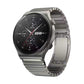 Silver steel watch band with buckle, linked metal strap and smooth segments