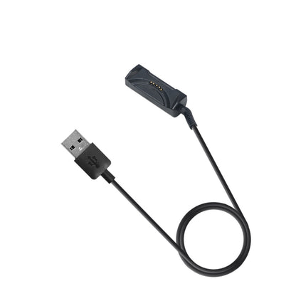 Magnetic charging cable with USB-A to watch dock, black cable and connector