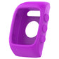 Purple silicone watch case for POLAR M430 with protective bumper and button covers