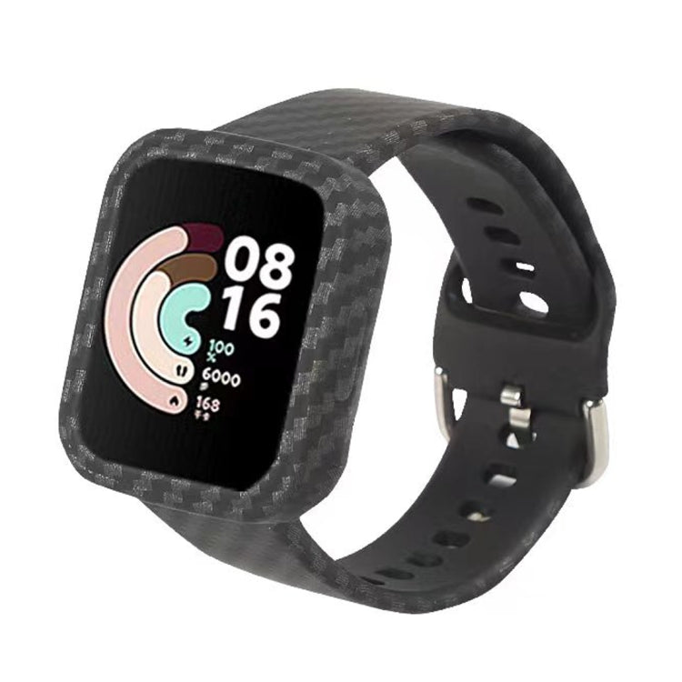 Camouflage silicone smartwatch band in black gray with square buckle clasp