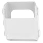 Silicone watch case, gray with open window and side loops