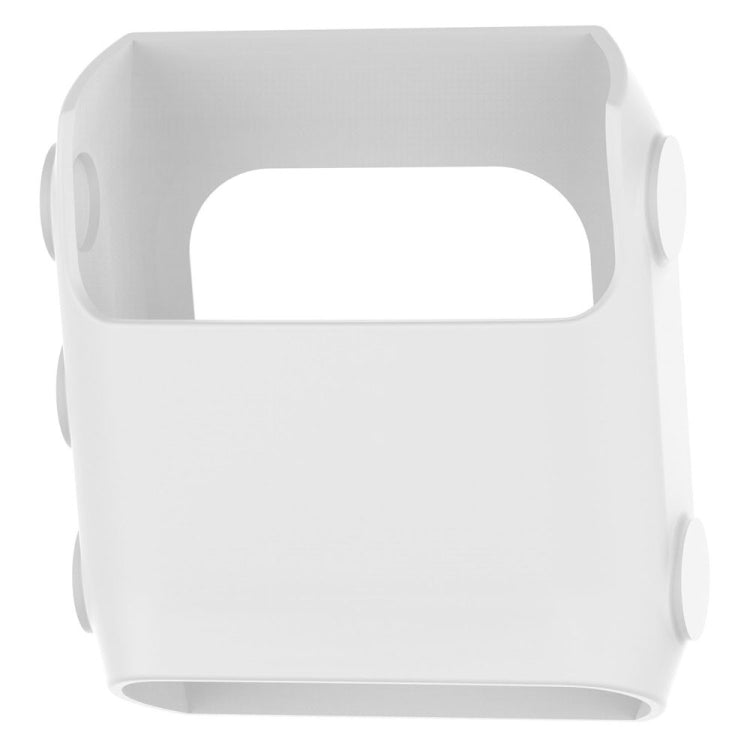 Silicone watch case, gray with open window and side loops