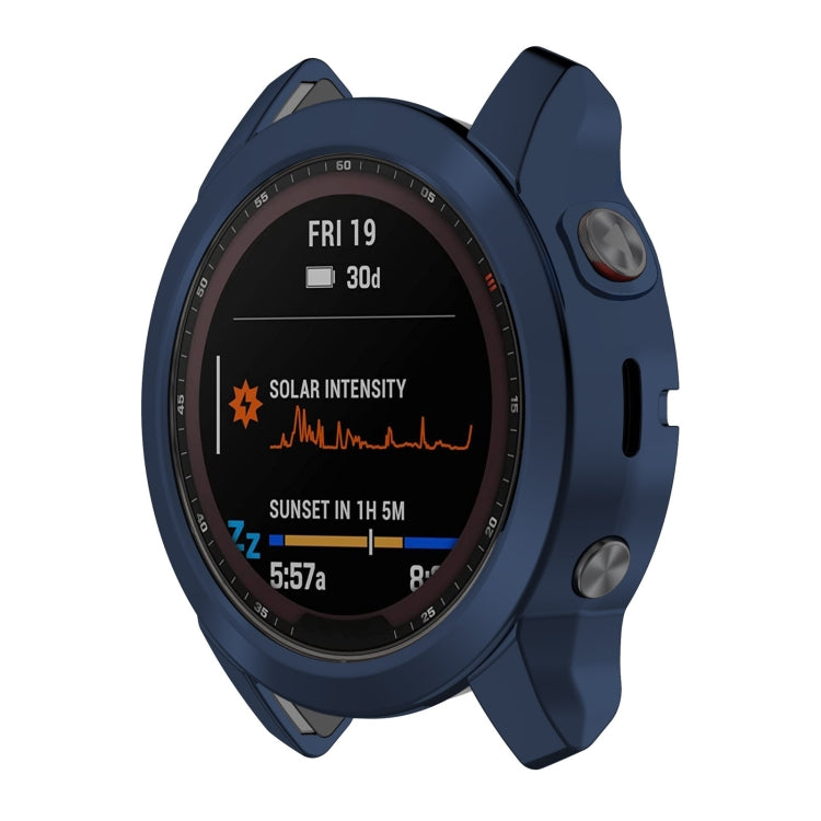 TPU half-pack watch case cover with electroplated midnight blue finish