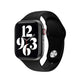 Black smartwatch with black display showing large time digits 12:93