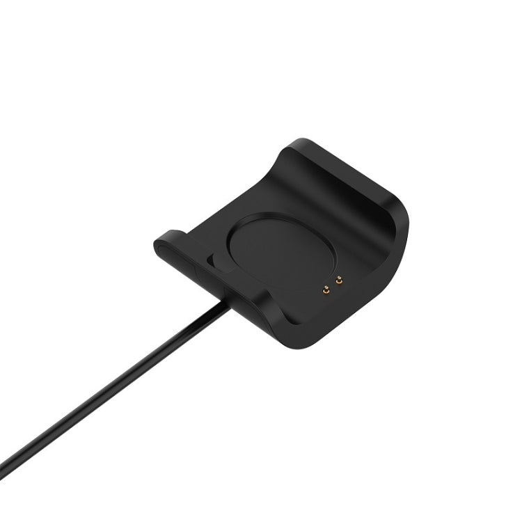 Black watch bracelet charger cradle with charging contacts