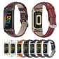 Assorted genuine leather slim watch bands with gold-tone clasps for Fitbit Charge 5