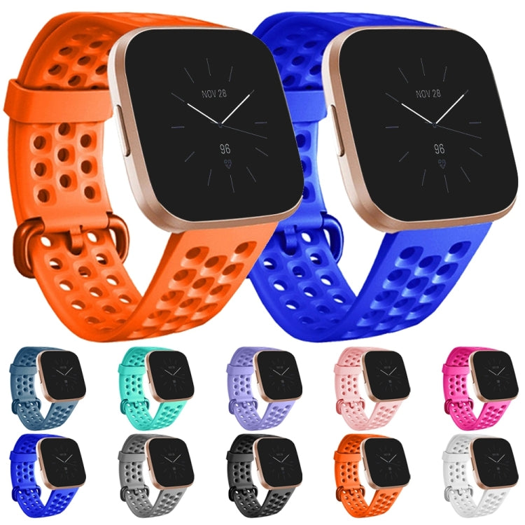 Breathable perforated silicone watch bands, multi-color set with smartwatch faces