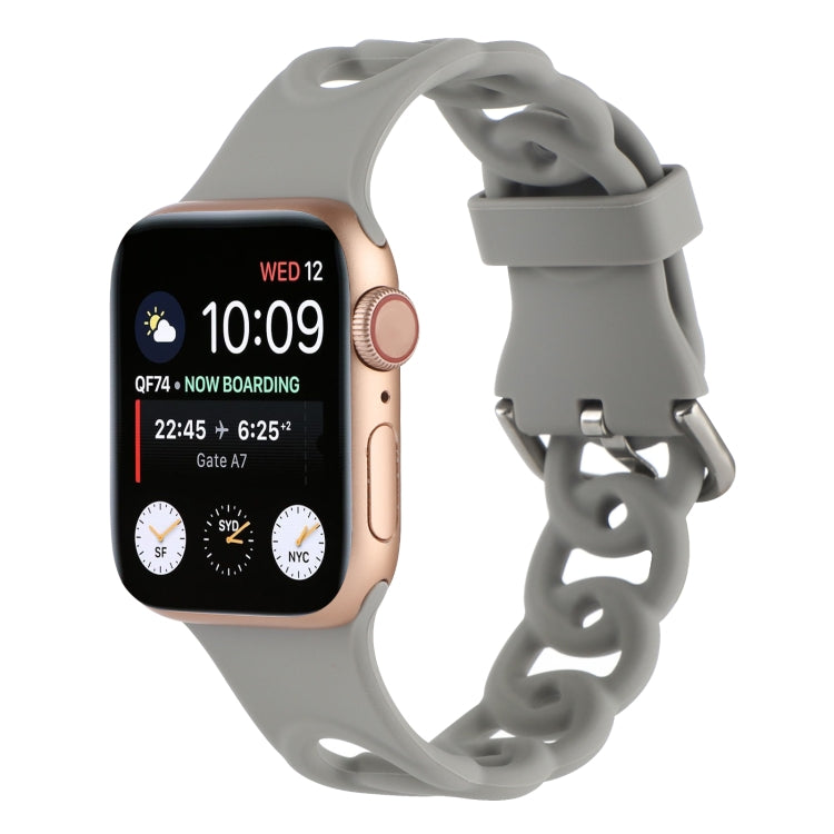 Hollow Silicone Watch Band For Apple Watch Series, 7 41mm / 6&SE&5&4 40mm / 3&2&1 38mm, 7 45mm / 6&SE&5&4 44mm / 3&2&1 42mm