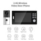 Wireless video door phone set with outdoor doorbell camera and indoor monitor