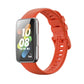 Silicone watch band, orange red, for Huawei Band 7 and Honor Band 7