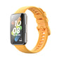 Silicone watch band, autumn yellow, for Huawei Band 7 and Honor Band 7