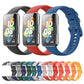 Assorted silicone watch bands lineup with adjustable clasps and perforated strap holes