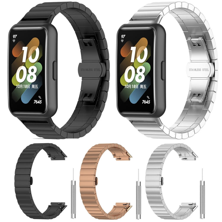 One-bead Stainless Steel Watch Band, For Huawei Band 7