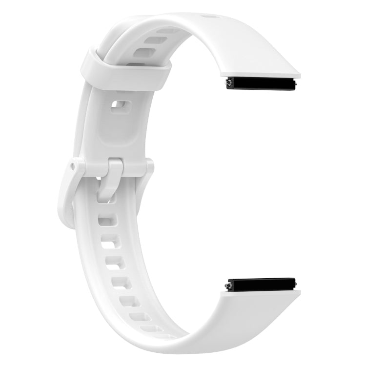 Metal Head Silicone Watch Band, For Huawei Band 7
