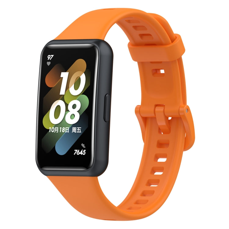 Metal Head Silicone Watch Band, For Huawei Band 7