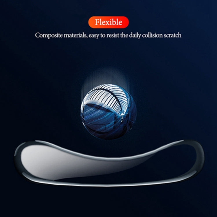 Flexible composite smartwatch screen protector film, curved shield for the display