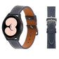 Plain Weave Leather Watch Band, For Samsung Galaxy Watch4 40mm / 44mm