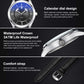 YAZOLE 513 Leather Band Calendar Waterproof Quartz Watch
