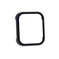Dark blue tempered glass watch protective case with square opening