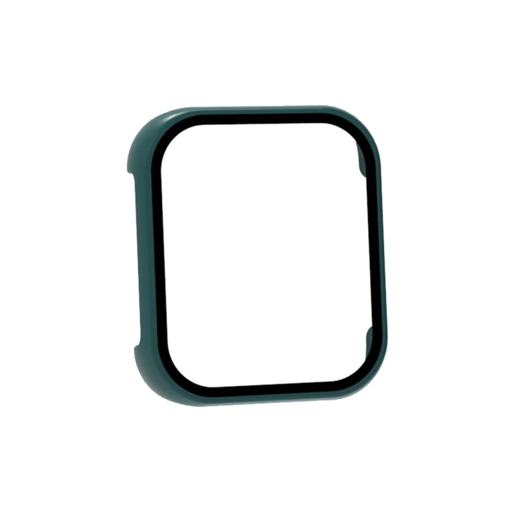 Pine green tempered glass watch protective case with square cutout