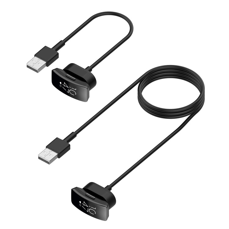 Black dual charging cable with USB ends and Y-shaped connector
