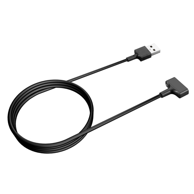 Black USB-A charging cable with straight connector end