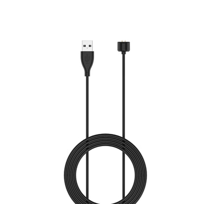 Universal charging cable with USB-A plug and magnetic charging tips, black.