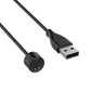 USB-A plug and magnetic charging connector on a black cable.