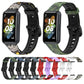 Assorted TPU camouflage watch bands in multiple colors, each with perforated strap holes