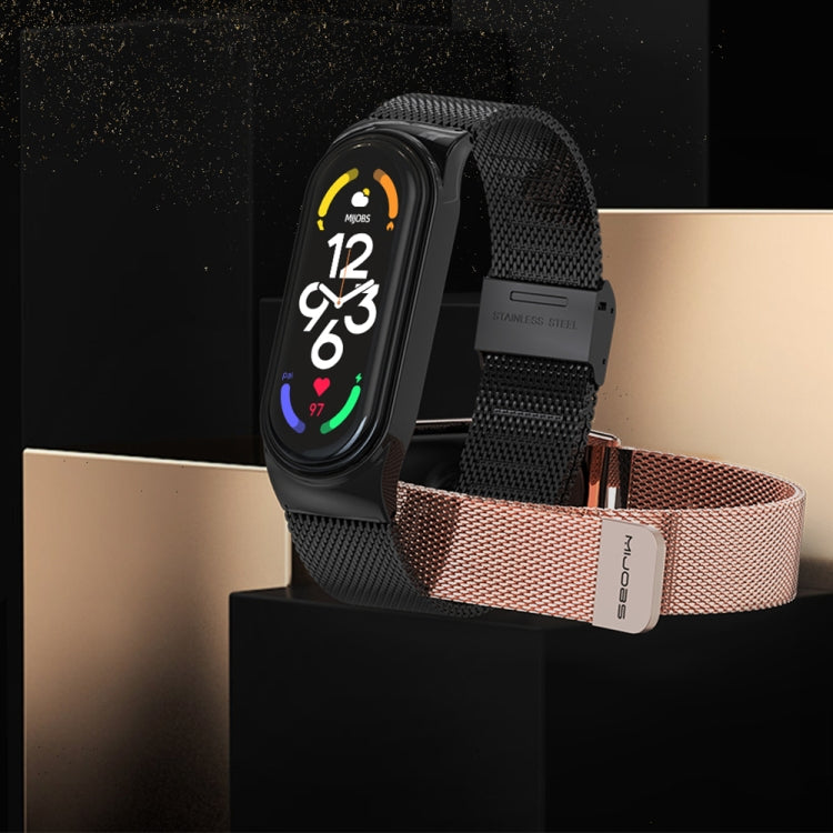 MIJOBS CS Milan Buckle Metal Watch Band, CS