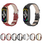 MIJOBS Plus Genuine Leather Watch Band, For Xiaomi Mi Band 7 / 7 NFC