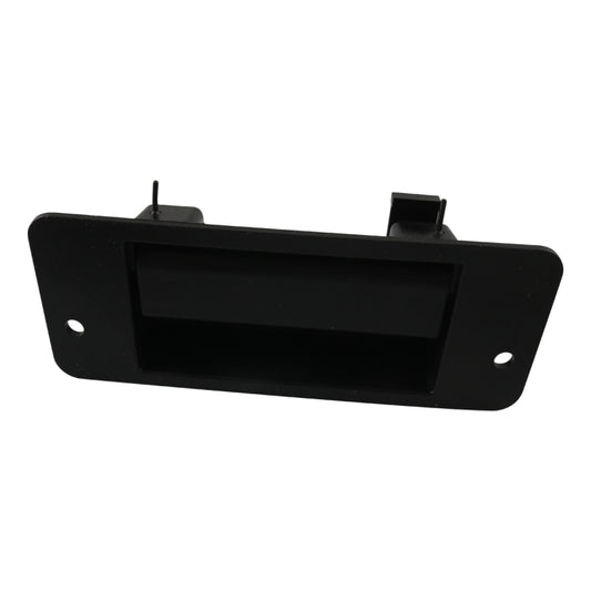 Right-side car door handle latch bezel, black rectangular frame