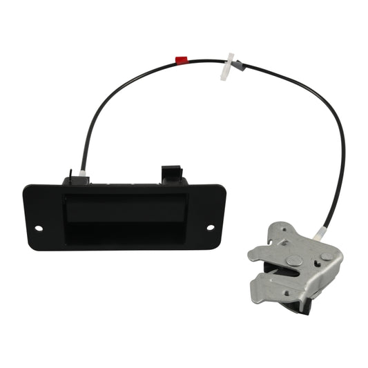 Right-side car handle latch with black bezel and wiring harness