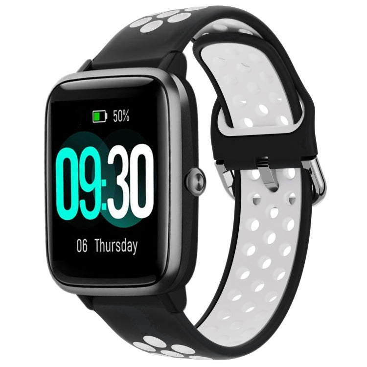 19mm Silicone Two-color Sports Watch Band, For ID205 / Willful SW021