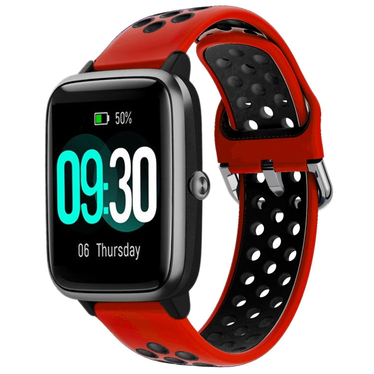 19mm Silicone Two-color Sports Watch Band, For ID205 / Willful SW021