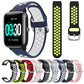 19mm Silicone Two-color Sports Watch Band, For ID205 / Willful SW021