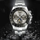 OLEVS 6654 Multifunction Dial Mechanical Movement Men Watch
