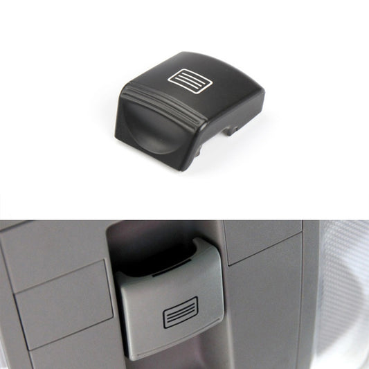 Car sunroof window switch button, black housing with vent icon